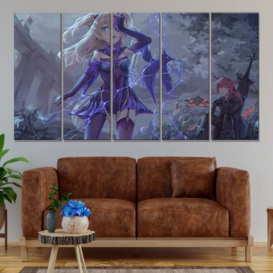 Diluc Fischi Genshin Impact Leinwandbilder – Bild 2