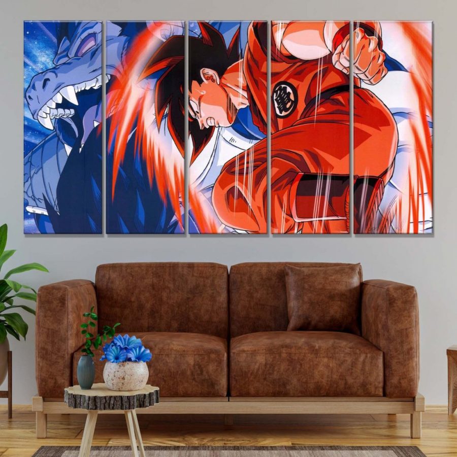 Dragon Ball Z Goku und Vegeta Leinwandbilder – Bild 2