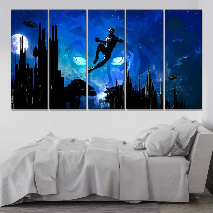 Black Panther 12 Leinwandbilder – Bild 2