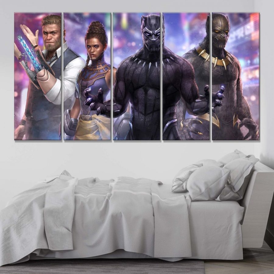 Black Panther Alle Charaktere 11 Leinwandbilder – Bild 2