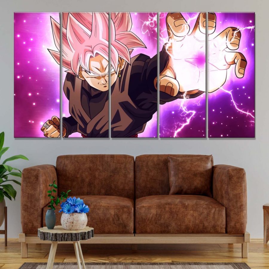 Dragon Ball Z Schwarzes Goku Leinwandbilder – Bild 2