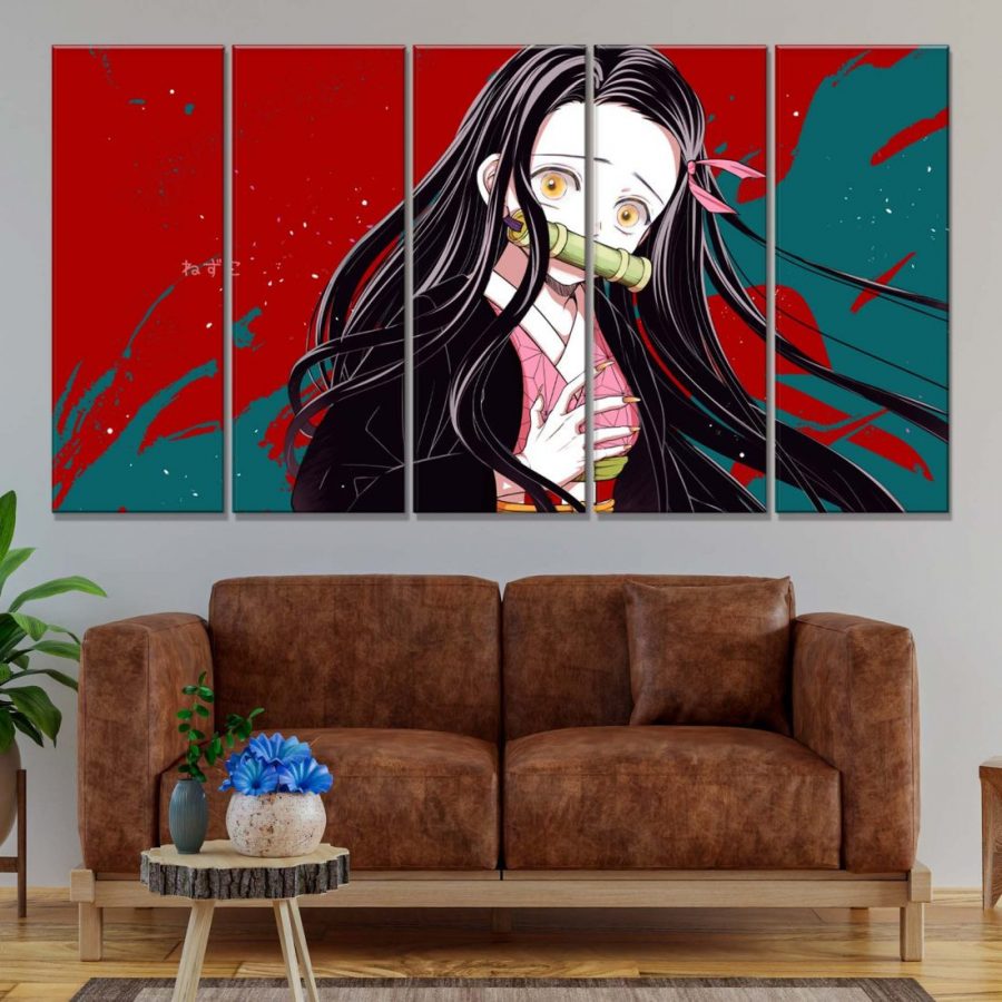 Nezuko Demon Slayer Kimetsu No Yaiba 1 Leinwandbilder – Bild 2