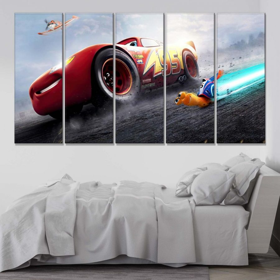 Lightning McQueen Disney Cars 2 Leinwandbilder – Bild 2