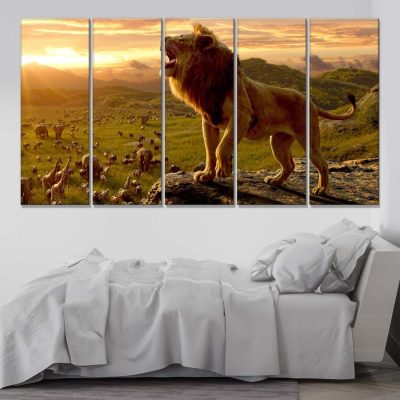 Alternative view of Simba König der Löwen 10 Leinwandbilder