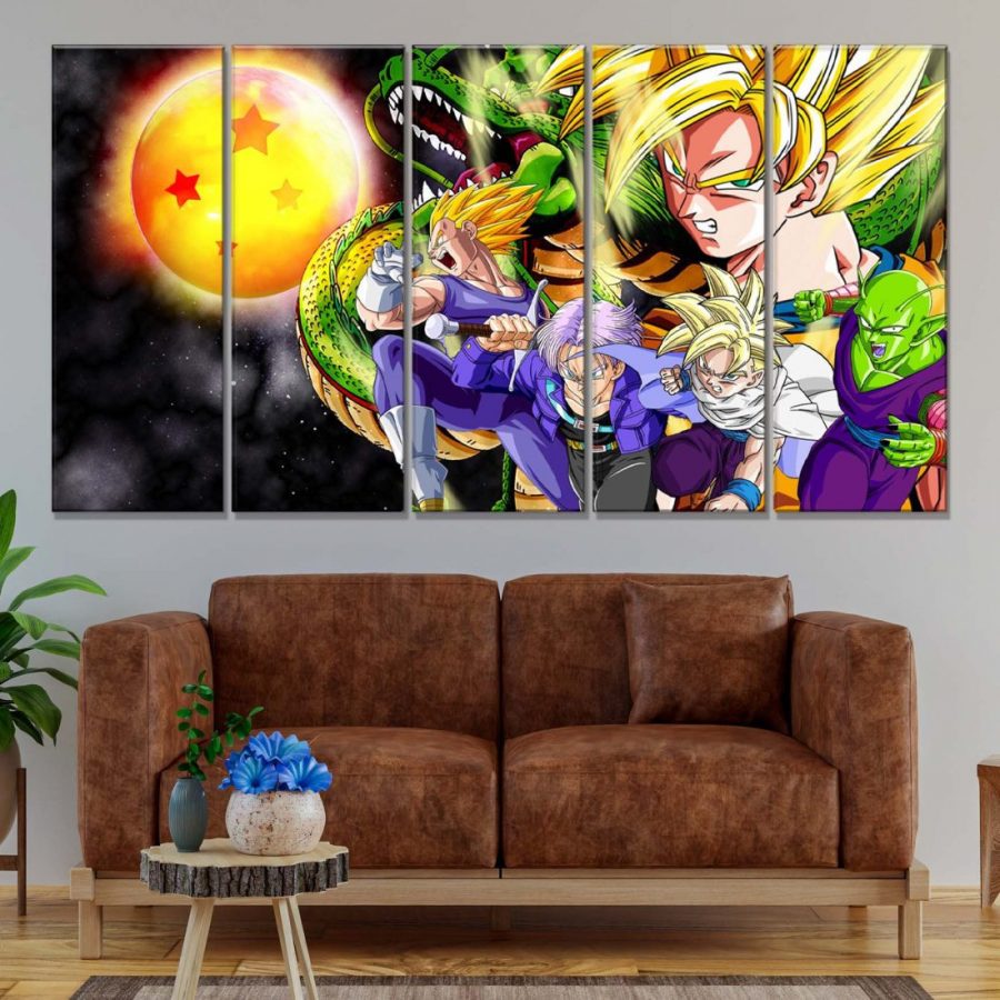 Dragon Ball Z Super Alle Charaktere 2 Leinwandbilder – Bild 2