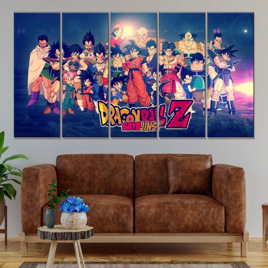 Dragon Ball Z Alle Charaktere 3 Leinwandbilder – Bild 2