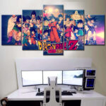 Dragon Ball Z Alle Charaktere 3 Leinwandbilder