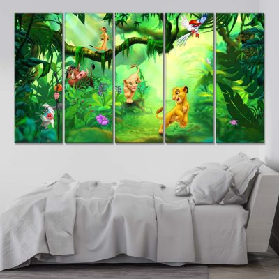 Alternative view of Simba König der Löwen 16 Leinwandbilder