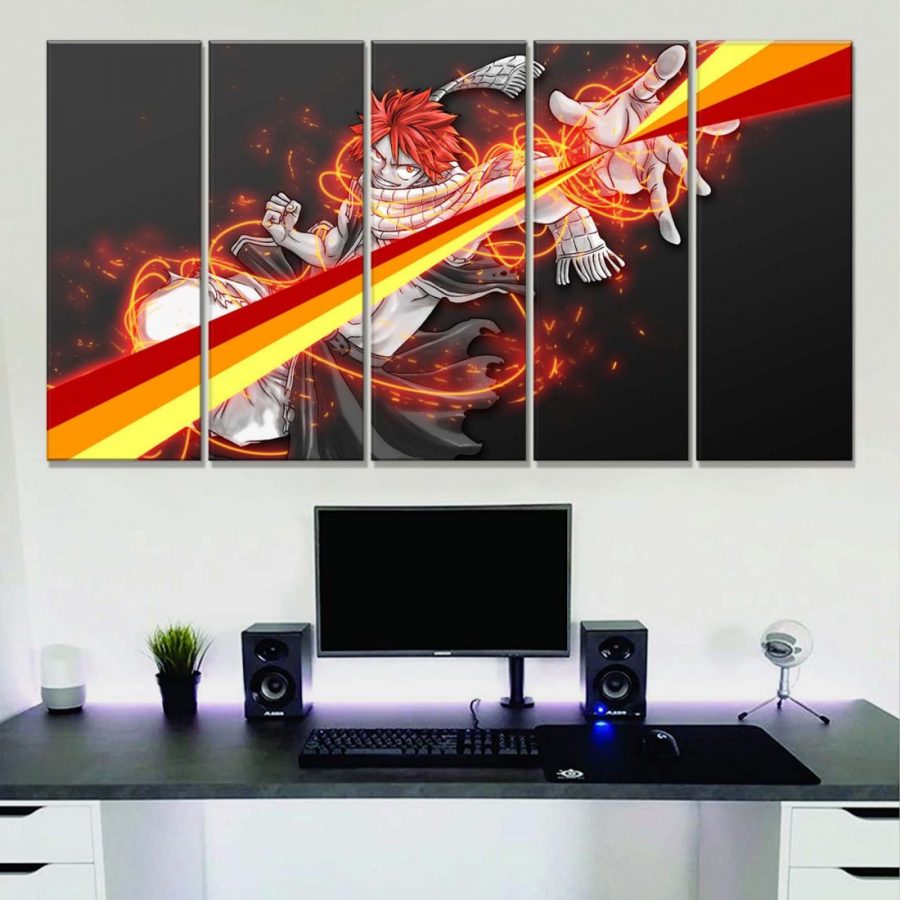 Natsu Dragneel Fairy Tail 9 Leinwandbilder – Bild 2