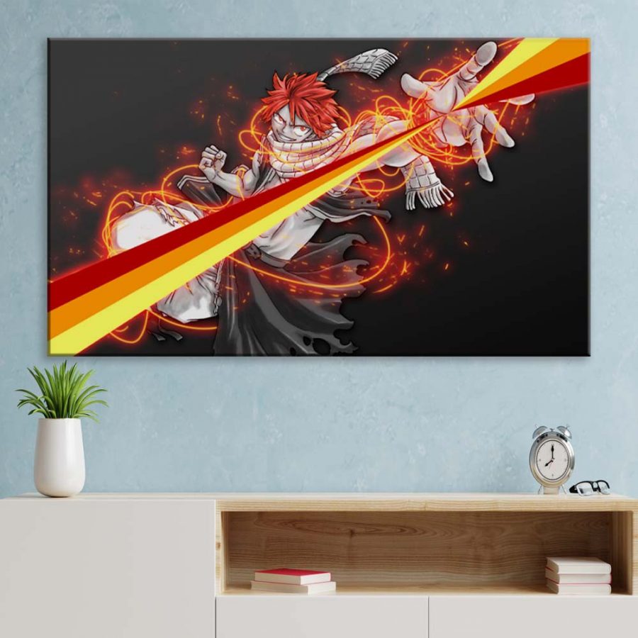Natsu Dragneel Fairy Tail 9 Leinwandbilder – Bild 3