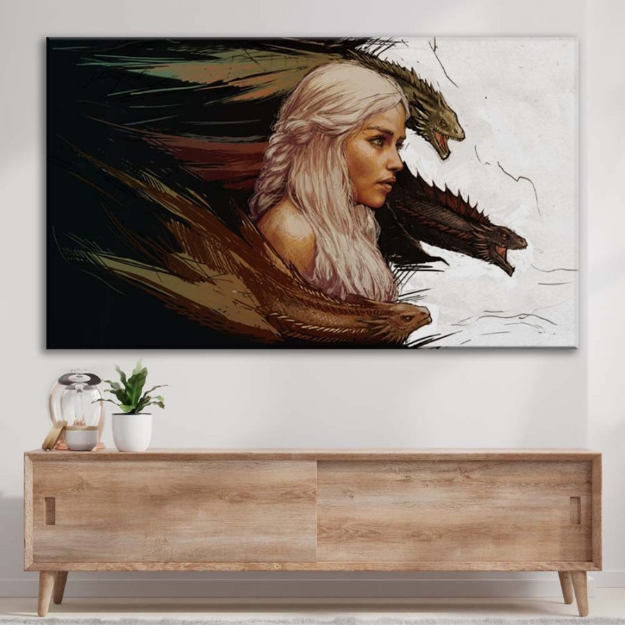 Game of Thrones Drachenmutter 26 Leinwandbilder – Bild 3