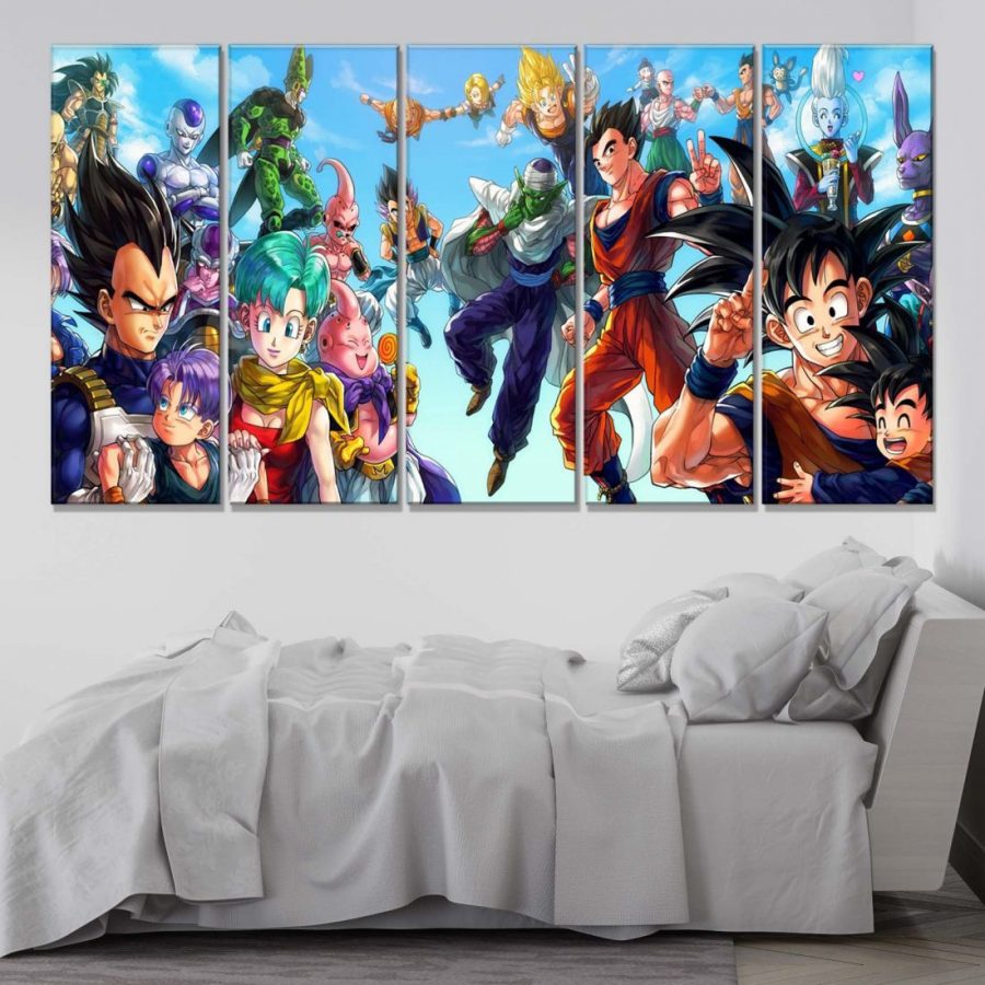 Alle Charaktere Dragon Ball 03 Leinwandbilder – Bild 2