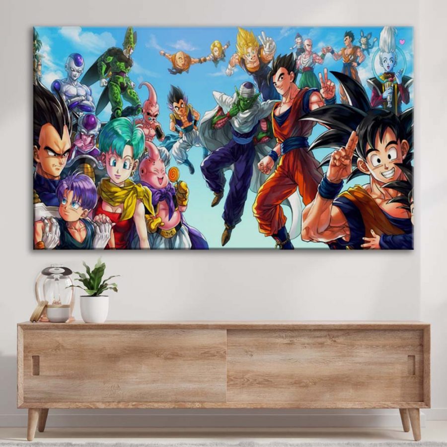 Alle Charaktere Dragon Ball 03 Leinwandbilder – Bild 3
