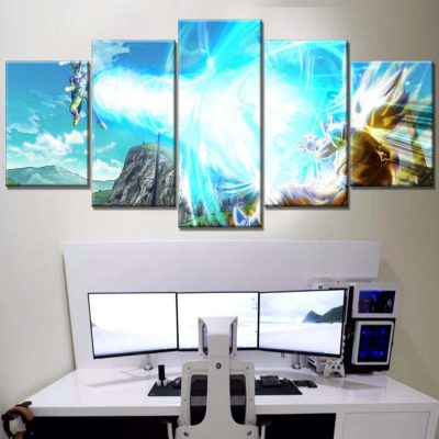 Dragon Ball Z Goku und Cell Fight Leinwandbilder