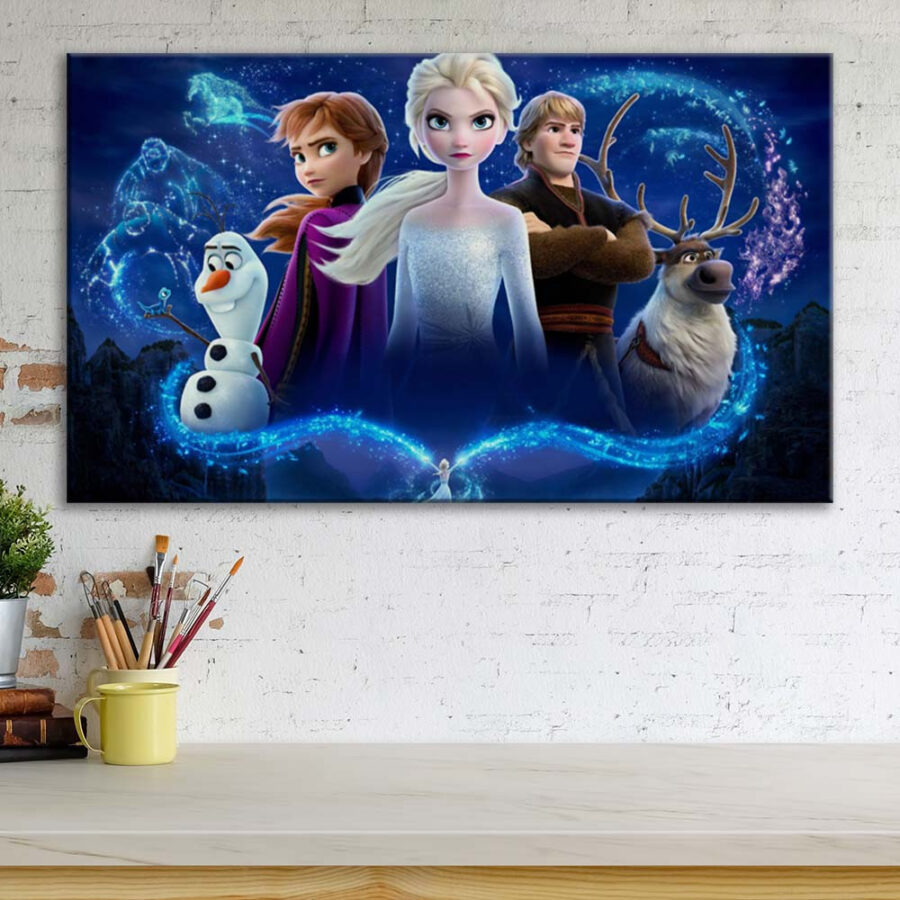 Frozen Disney Alle Charaktere 2 Leinwandbilder – Bild 3