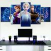 Frozen Disney Alle Charaktere 2 Leinwandbilder