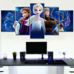 Frozen Disney Alle Charaktere 2 Leinwandbilder