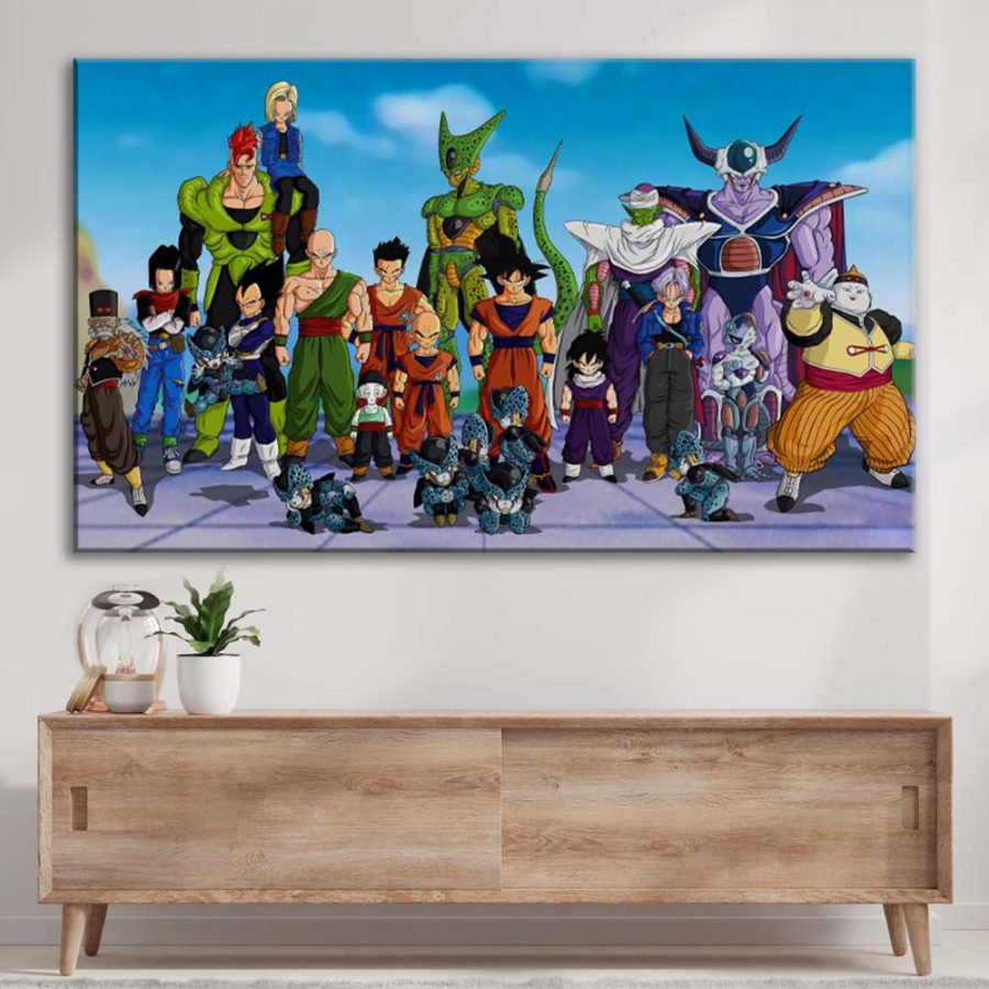 Alle Charaktere Dragon Ball 07 Leinwandbilder – Bild 3
