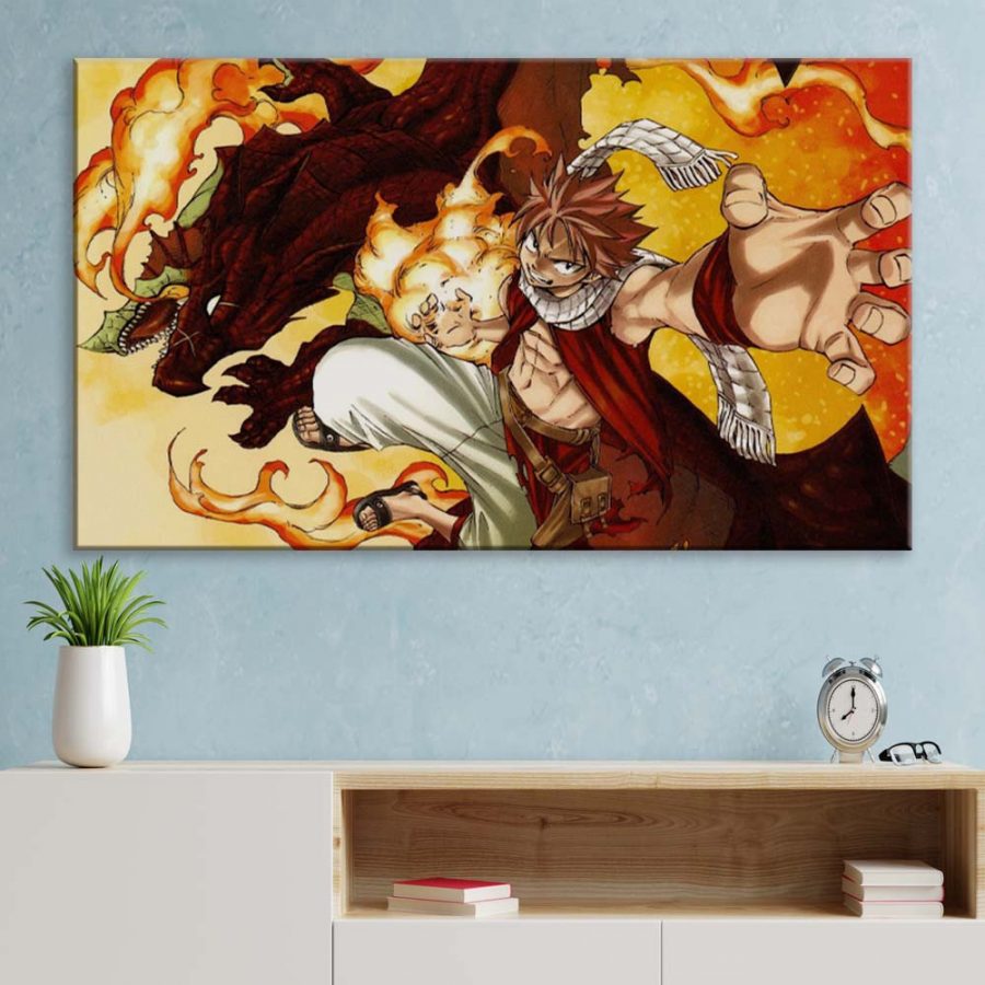 Natsu Dragneel Fairy Tail 19 Leinwandbilder – Bild 3
