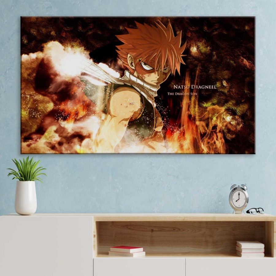 Natsu Dragneel Fairy Tail 14 Leinwandbilder – Bild 3