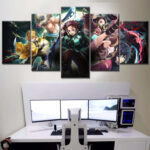 Demon Slayer Kimetsu No Yaiba Alle Charaktere Leinwandbilder