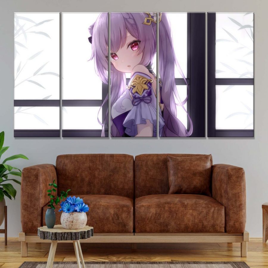 Keqing Genshin Impact 2 Leinwandbilder – Bild 2