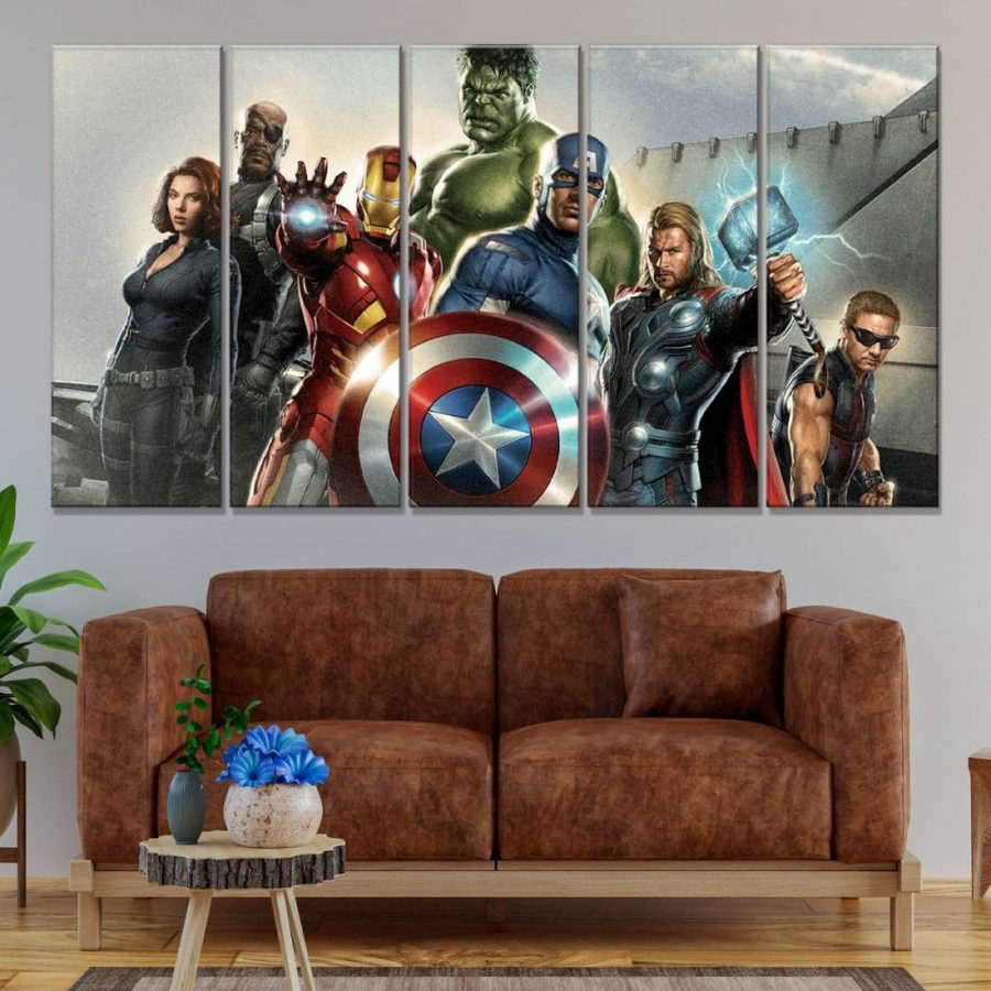 Avengers Marvel 8 Leinwandbilder – Bild 2