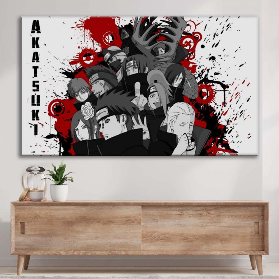 Akatsuki Alle Charaktere 5 Leinwandbilder – Bild 3