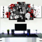 Akatsuki Alle Charaktere 5 Leinwandbilder