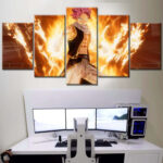 Natsu Dragneel Fairy Tail 4 Leinwandbilder