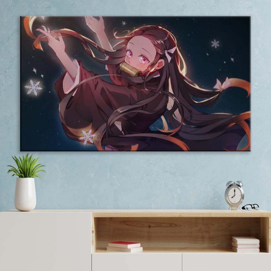 Nezuko Demon Slayer Kimetsu No Yaiba 8 Leinwandbilder – Bild 3
