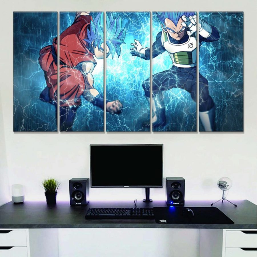Songoku vs Vegeta Dragon Ball Leinwandbilder – Bild 2