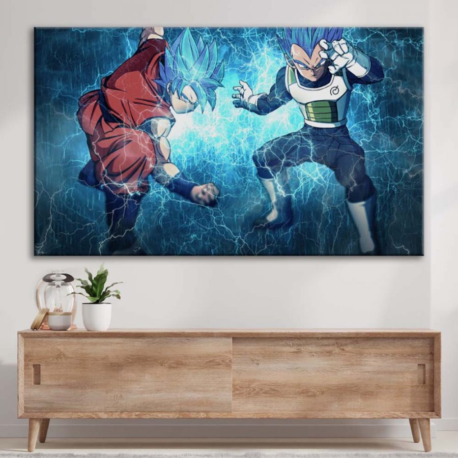 Songoku vs Vegeta Dragon Ball Leinwandbilder – Bild 3