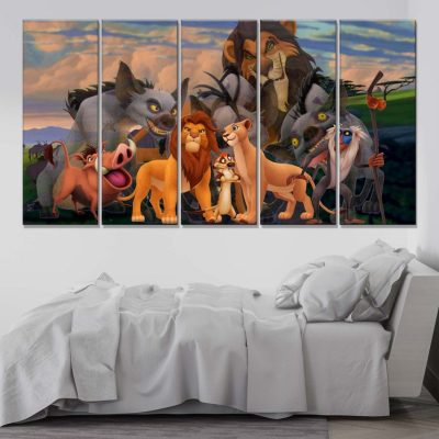 Alternative view of Simba König der Löwen 8 Leinwandbilder