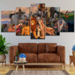 Simba König der Löwen 8 Leinwandbilder