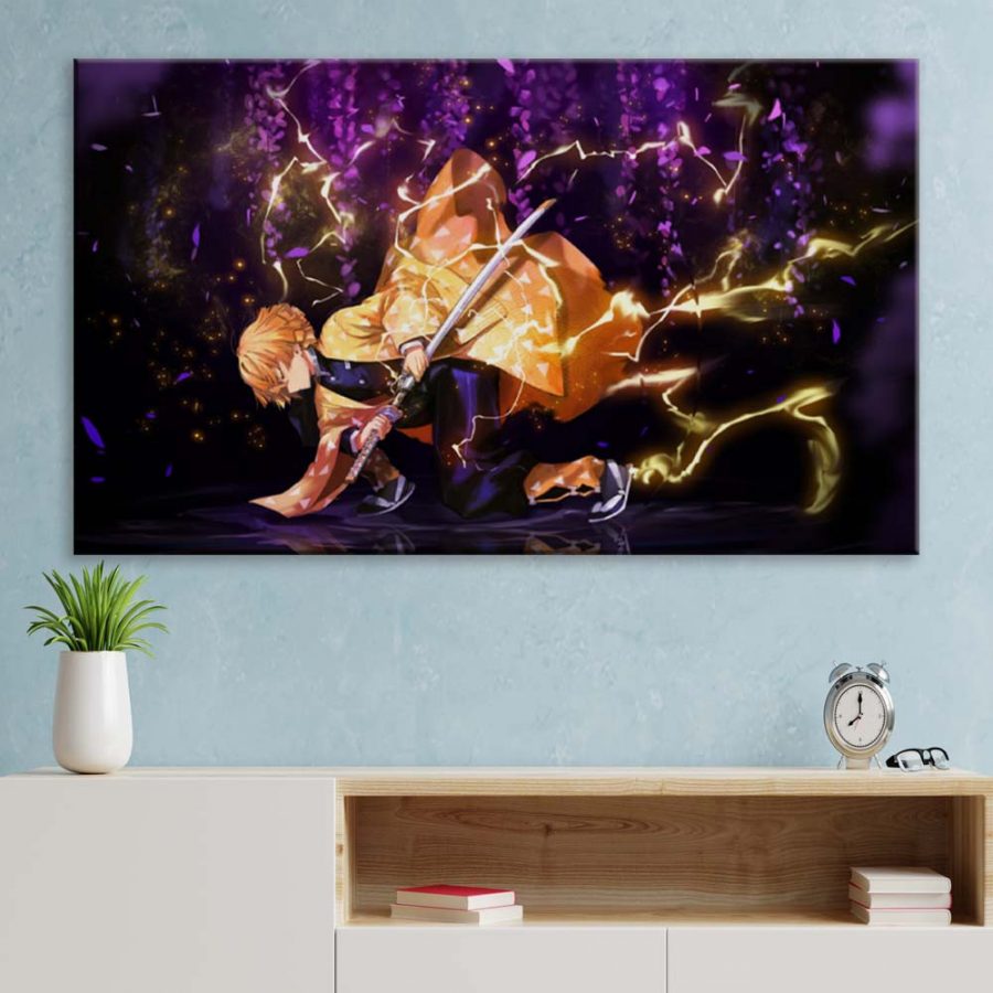 Agatsuma Zenitsu Demon Slayer Kimetsu No Yaiba Leinwandbilder – Bild 3