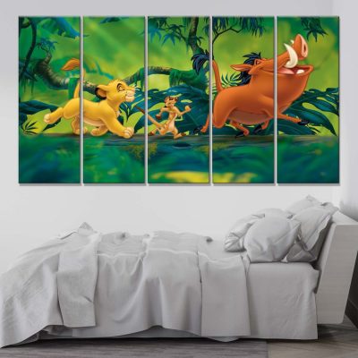 Alternative view of Simba König der Löwen 19 Leinwandbilder