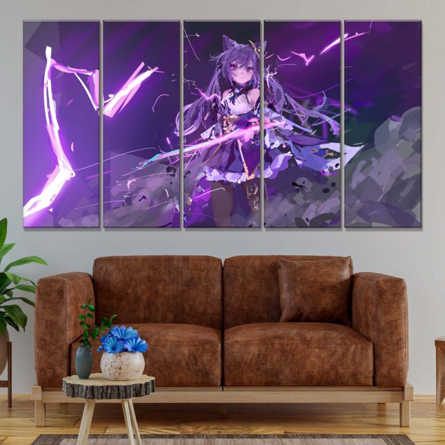 Keqing Genshin Impact Leinwandbilder – Bild 2