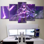 Keqing Genshin Impact Leinwandbilder