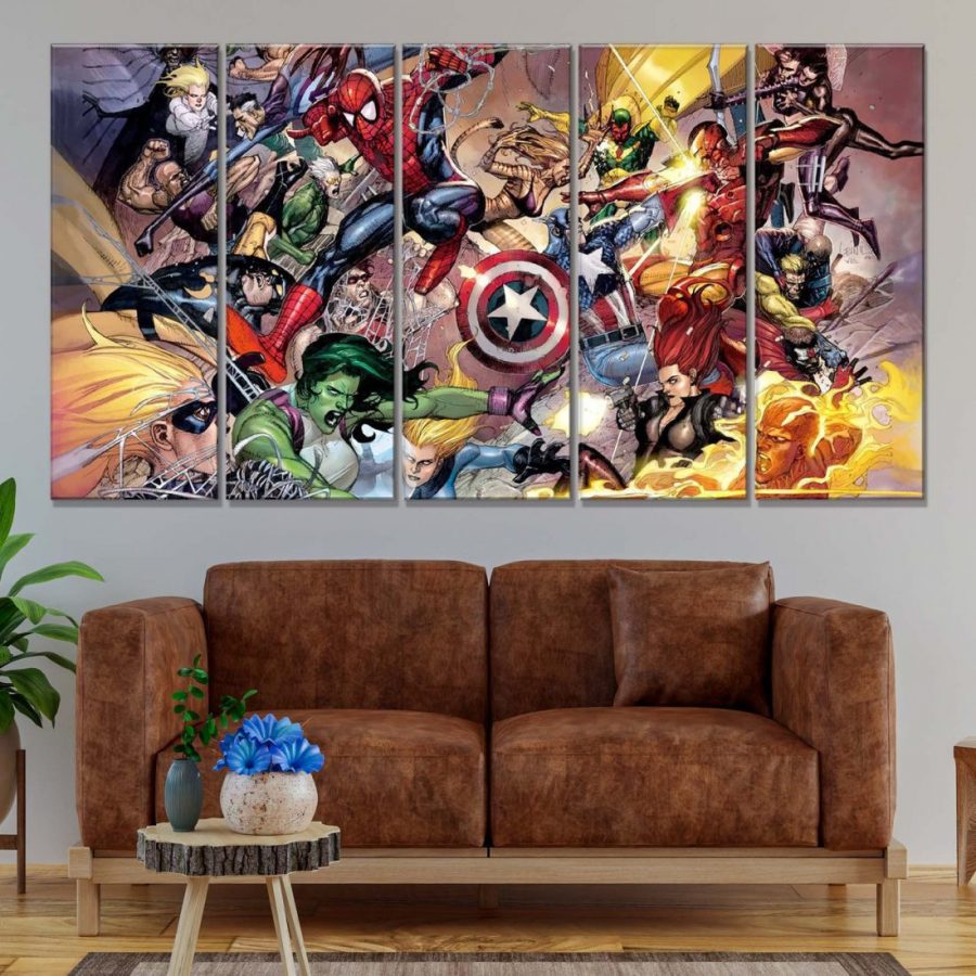 Avengers Marvel 9 Leinwandbilder – Bild 2