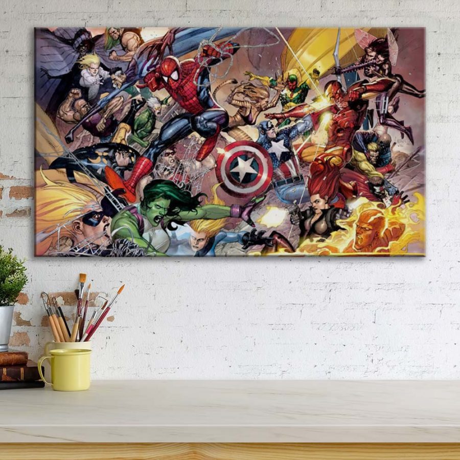 Avengers Marvel 9 Leinwandbilder – Bild 3