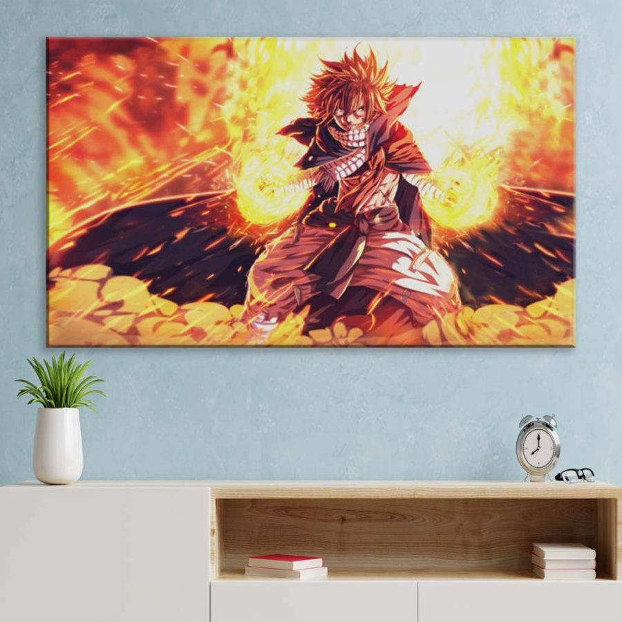 Natsu Dragneel Fairy Tail 22 Leinwandbilder – Bild 3