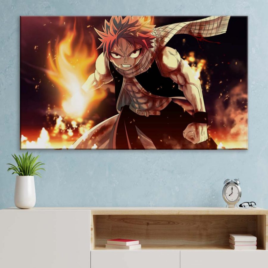Natsu Dragneel Fairy Tail 10 Leinwandbilder – Bild 3