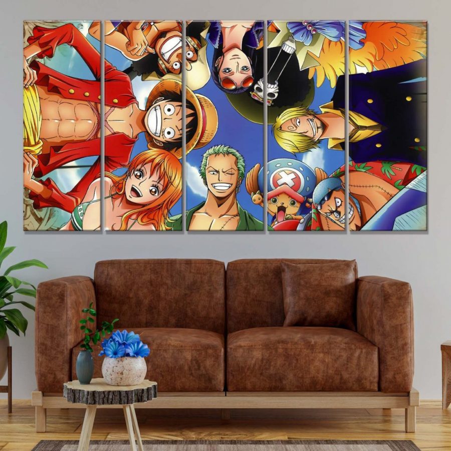 One Piece allen Charakteren Leinwandbilder – Bild 2