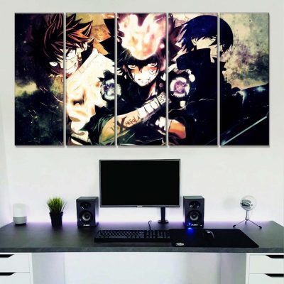 Alternative view of Fairy Tail Alle Charaktere 5 Leinwandbilder