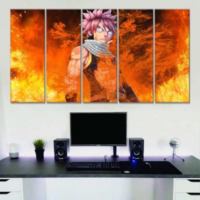 Alternative view of Natsu Dragneel Fairy Tail 3 Leinwandbilder