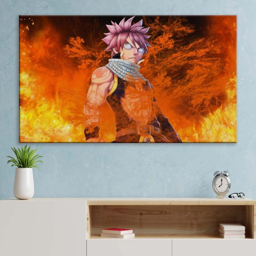 Natsu Dragneel Fairy Tail 3 Leinwandbilder – Bild 3