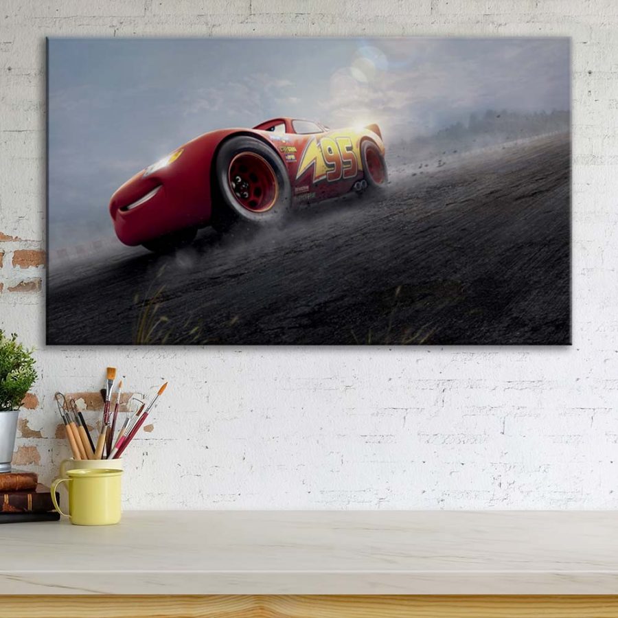 Lightning McQueen Disney Cars 1 Leinwandbilder – Bild 3