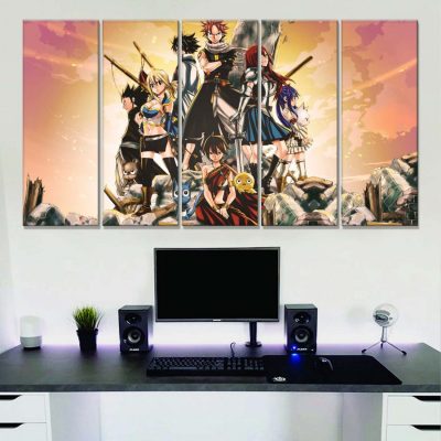 Alternative view of Fairy Tail Alle Charaktere Leinwandbilder