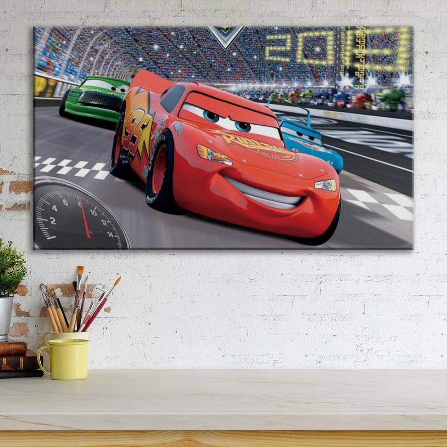 Lightning McQueen Disney Cars 19 Leinwandbilder – Bild 3